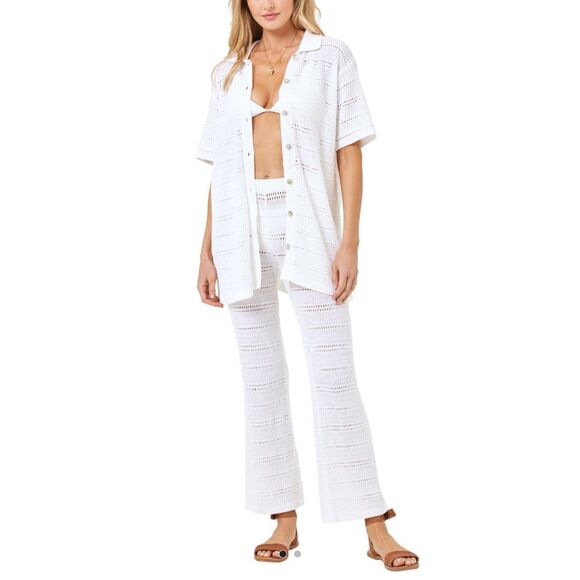 L*Space Marbella Pant in White Size L - Picture 1 of 8